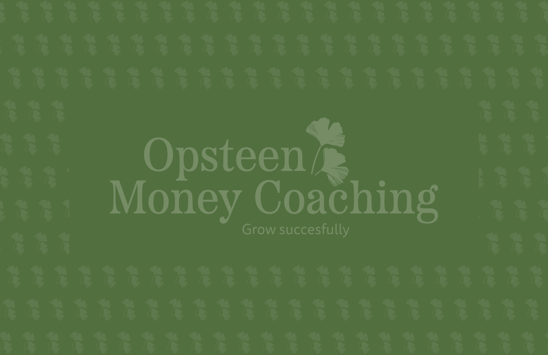 Opsteen Money Coaching visitekaart